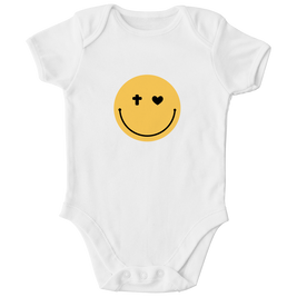 Kinder Bio Body „Smiley“ – Baby Body aus Bio-Baumwolle | by-grace.store