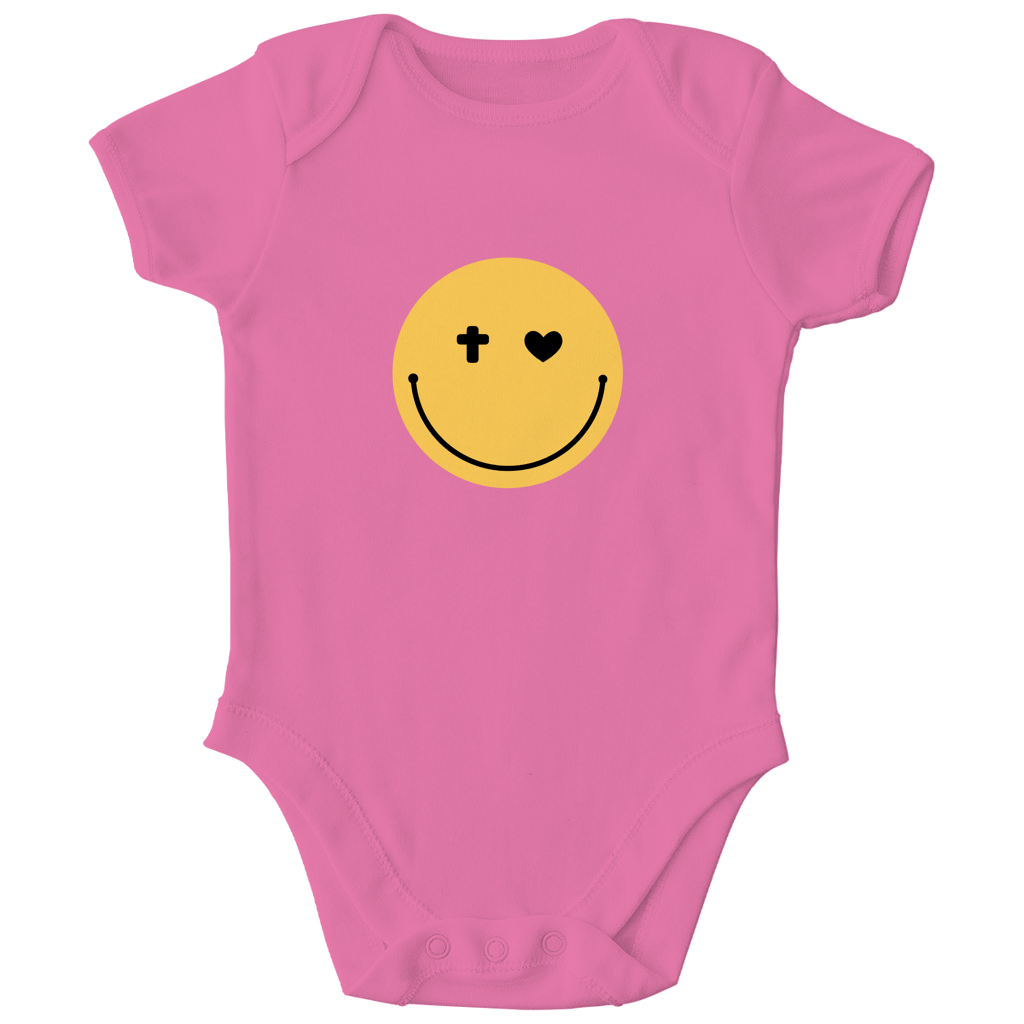 Kinder Bio Body „Smiley“ – Baby Body aus Bio-Baumwolle | by-grace.store