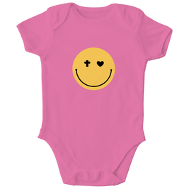 Kinder Bio Body „Smiley“ – Baby Body aus Bio-Baumwolle | by-grace.store