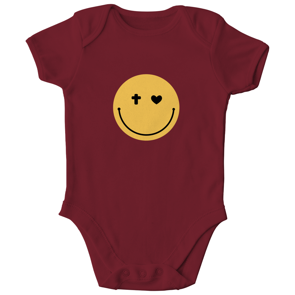 Kinder Bio Body „Smiley“ – Baby Body aus Bio-Baumwolle | by-grace.store