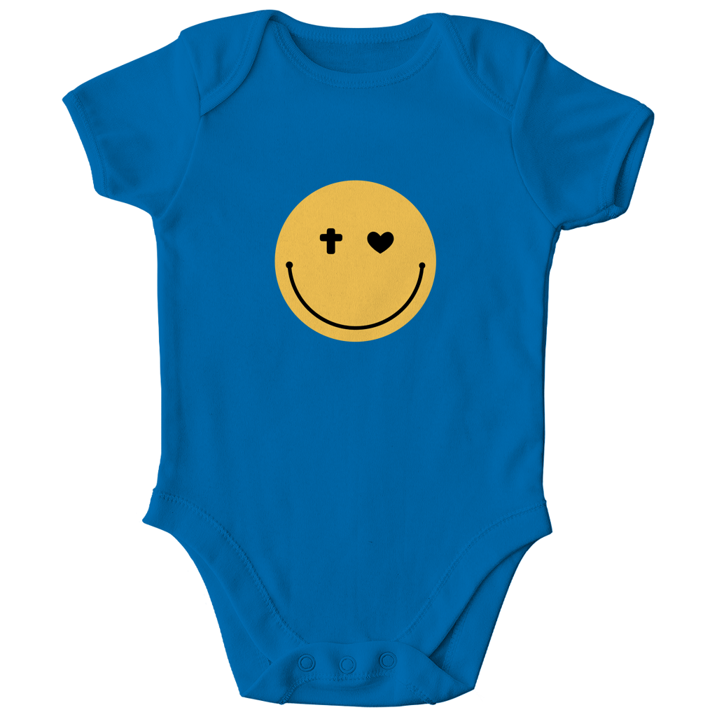 Kinder Bio Body „Smiley“ – Baby Body aus Bio-Baumwolle | by-grace.store