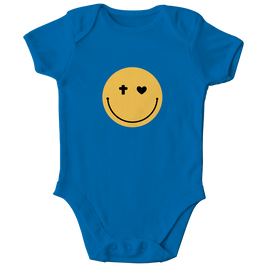 Kinder Bio Body „Smiley“ – Baby Body aus Bio-Baumwolle | by-grace.store