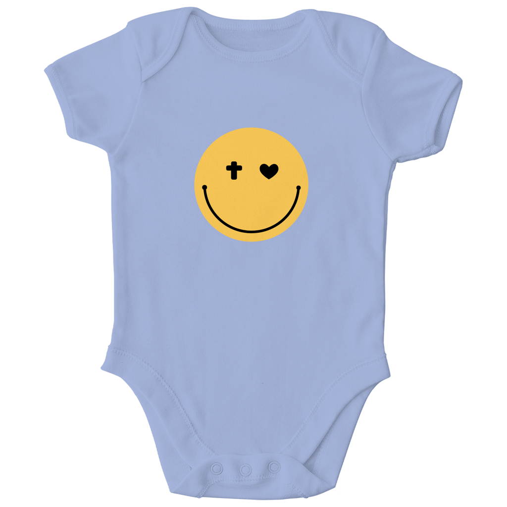 Kinder Bio Body „Smiley“ – Baby Body aus Bio-Baumwolle | by-grace.store