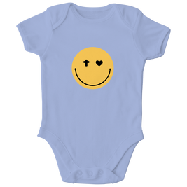 Kinder Bio Body „Smiley“ – Baby Body aus Bio-Baumwolle | by-grace.store
