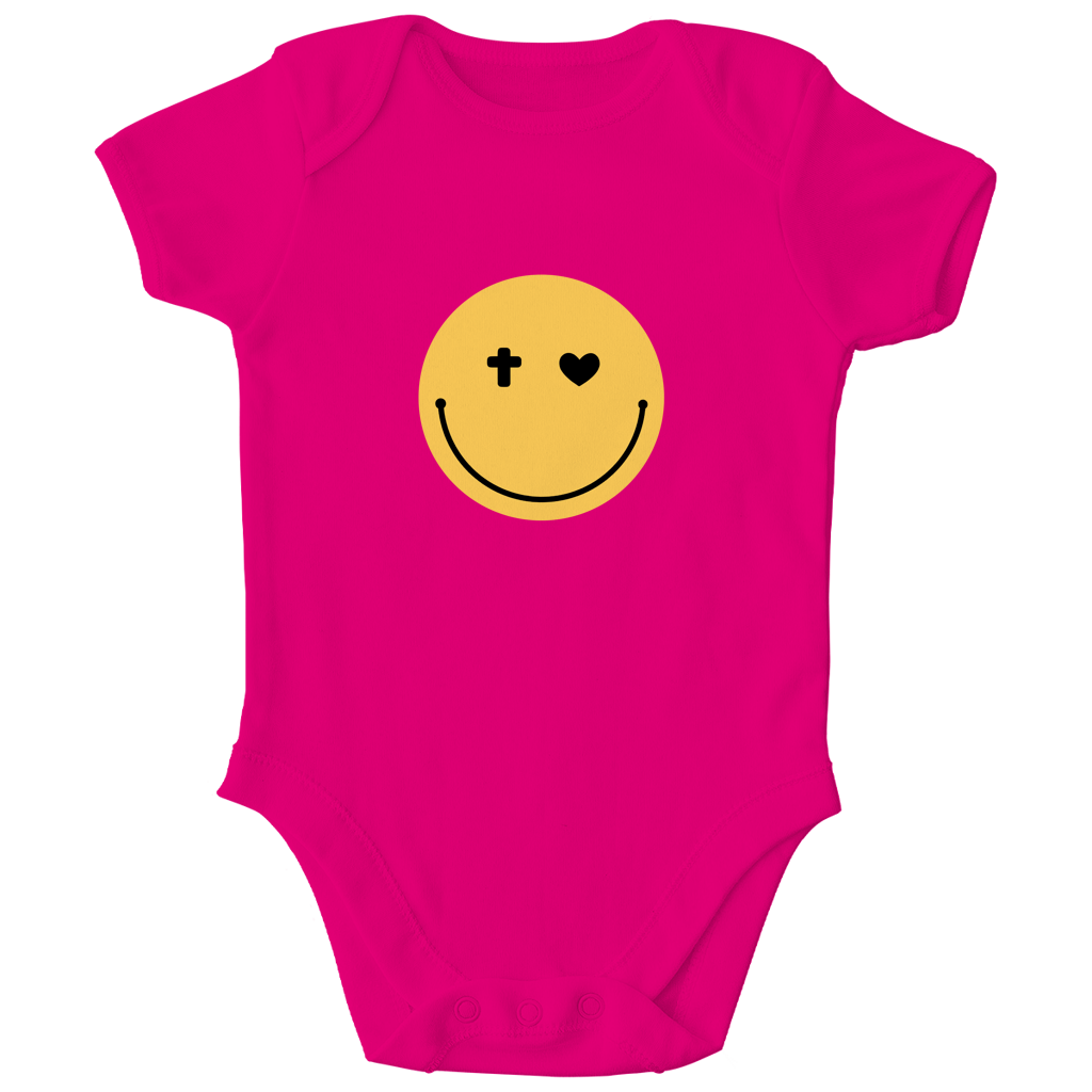 Kinder Bio Body „Smiley“ – Baby Body aus Bio-Baumwolle | by-grace.store
