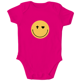 Kinder Bio Body „Smiley“ – Baby Body aus Bio-Baumwolle | by-grace.store