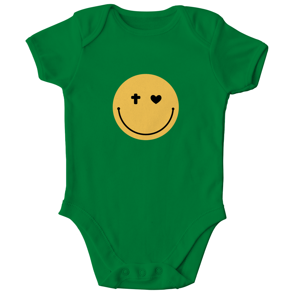 Kinder Bio Body „Smiley“ – Baby Body aus Bio-Baumwolle | by-grace.store