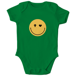 Kinder Bio Body „Smiley“ – Baby Body aus Bio-Baumwolle | by-grace.store