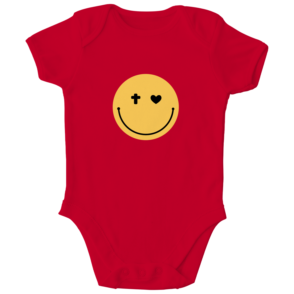 Kinder Bio Body „Smiley“ – Baby Body aus Bio-Baumwolle | by-grace.store