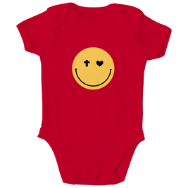 Kinder Bio Body „Smiley“ – Baby Body aus Bio-Baumwolle | by-grace.store