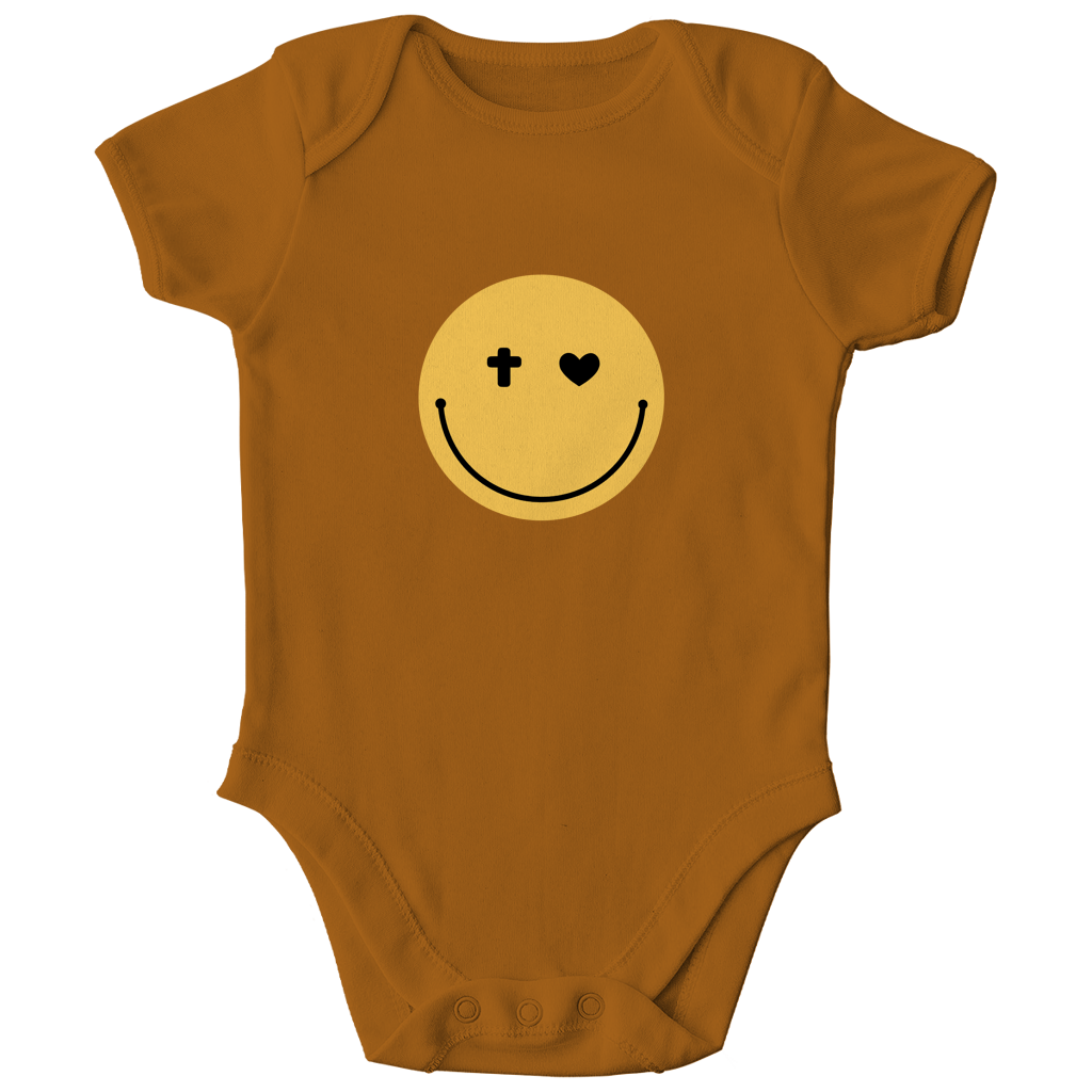 Kinder Bio Body „Smiley“ – Baby Body aus Bio-Baumwolle | by-grace.store