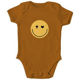 Kinder Bio Body „Smiley“ – Baby Body aus Bio-Baumwolle | by-grace.store