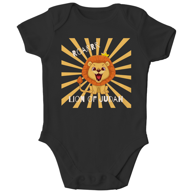 Kinder Bio Body „Roar“ – Christlicher Baby Body aus Bio-Baumwolle | by-grace.store