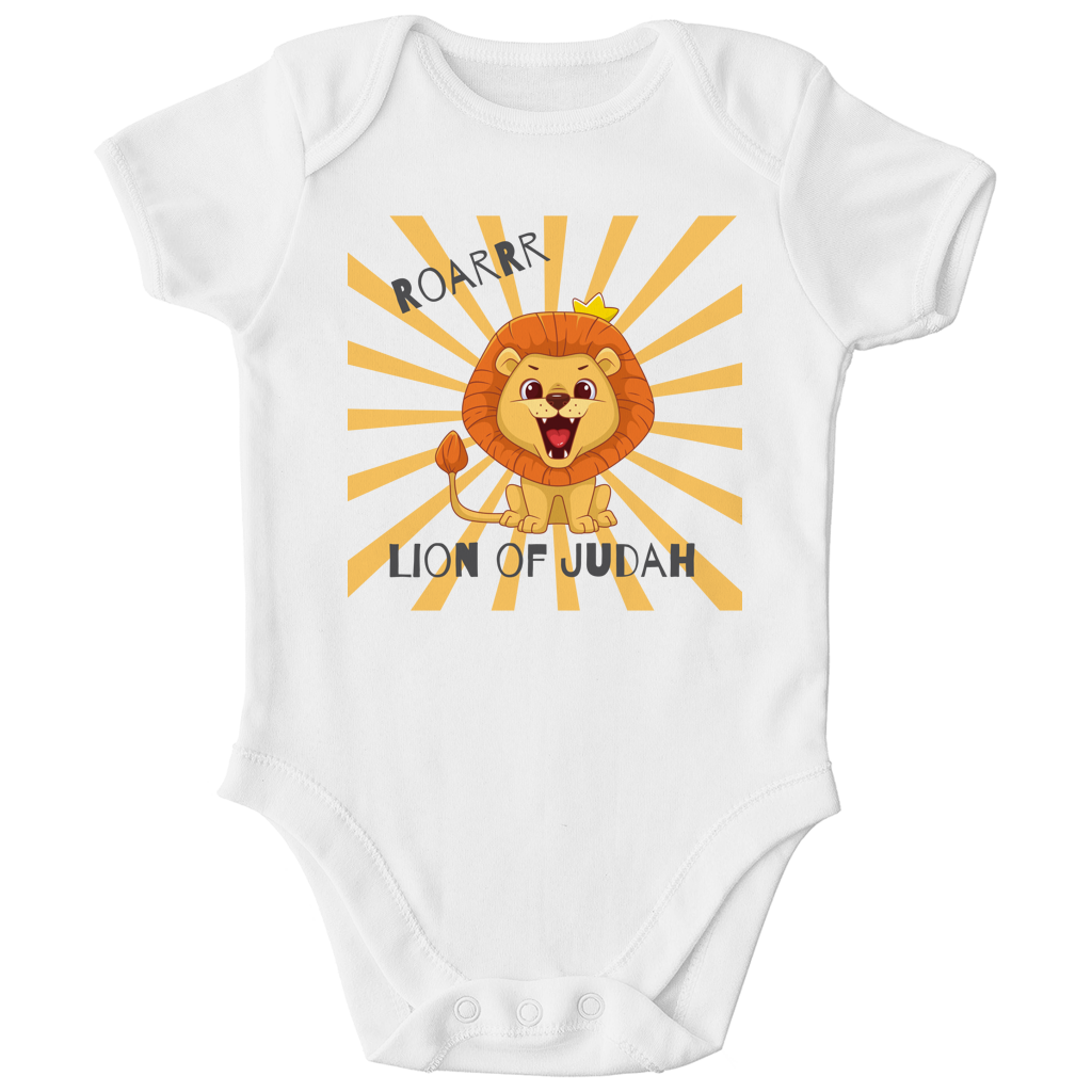 Kinder Bio Body „Roar“ – Christlicher Baby Body aus Bio-Baumwolle | by-grace.store