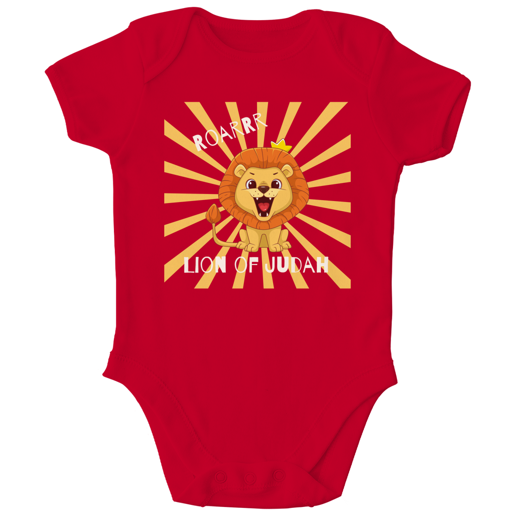 Kinder Bio Body „Roar“ – Christlicher Baby Body aus Bio-Baumwolle | by-grace.store