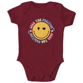Kinder Bio Body „Seek the Positive“ – Nachhaltiger Baby Body aus Bio-Baumwolle | by-grace.store