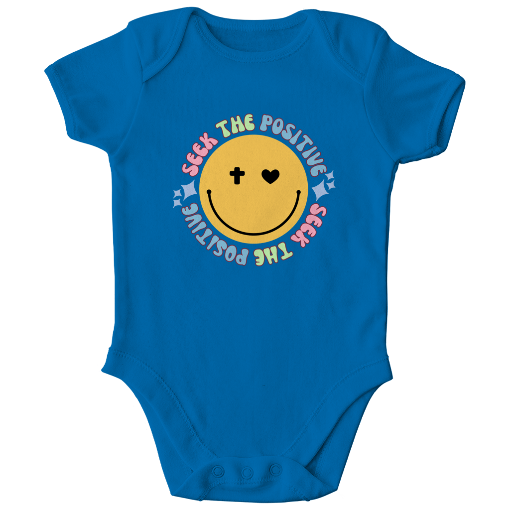 Kinder Bio Body „Seek the Positive“ – Nachhaltiger Baby Body aus Bio-Baumwolle | by-grace.store