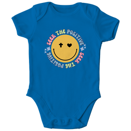 Kinder Bio Body „Seek the Positive“ – Nachhaltiger Baby Body aus Bio-Baumwolle | by-grace.store