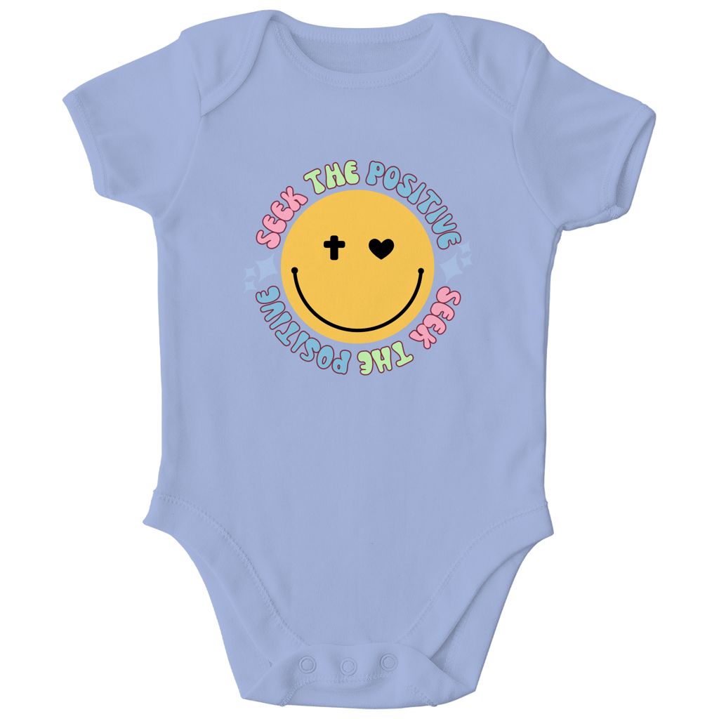 Kinder Bio Body „Seek the Positive“ – Nachhaltiger Baby Body aus Bio-Baumwolle | by-grace.store
