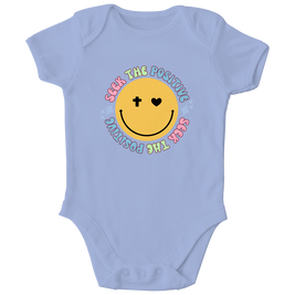 Kinder Bio Body „Seek the Positive“ – Nachhaltiger Baby Body aus Bio-Baumwolle | by-grace.store