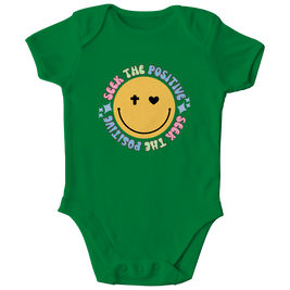 Kinder Bio Body „Seek the Positive“ – Nachhaltiger Baby Body aus Bio-Baumwolle | by-grace.store