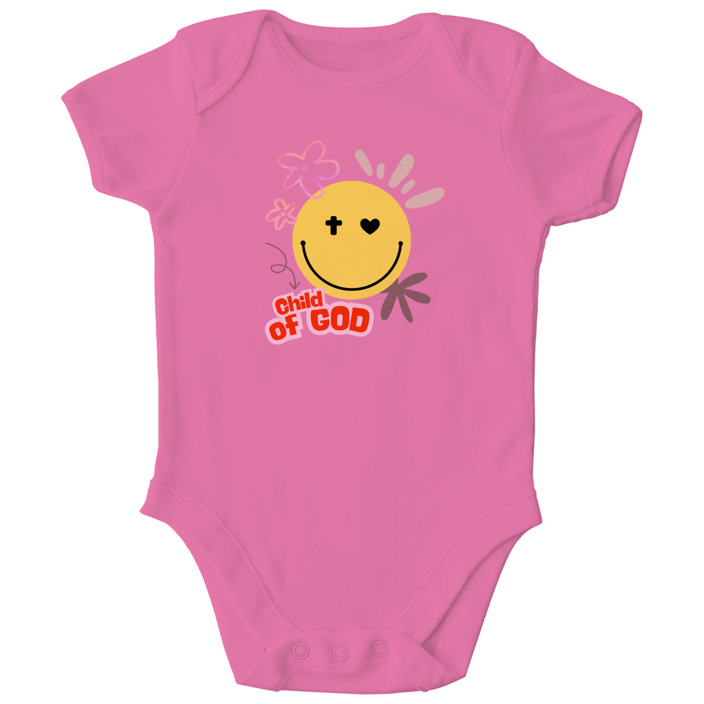 Kinder Bio Body „Child of God“ – Christlicher Baby Body aus Bio-Baumwolle | by-grace.store