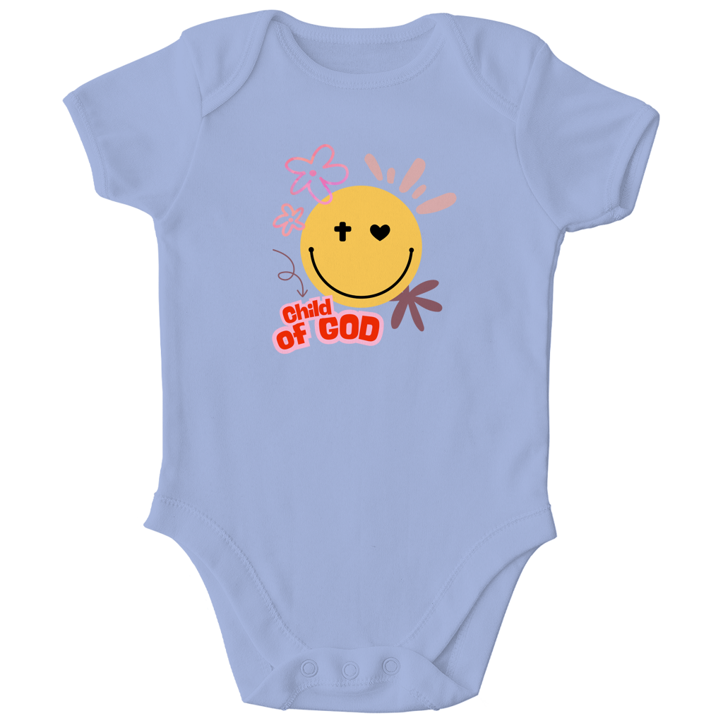 Kinder Bio Body „Child of God“ – Christlicher Baby Body aus Bio-Baumwolle | by-grace.store