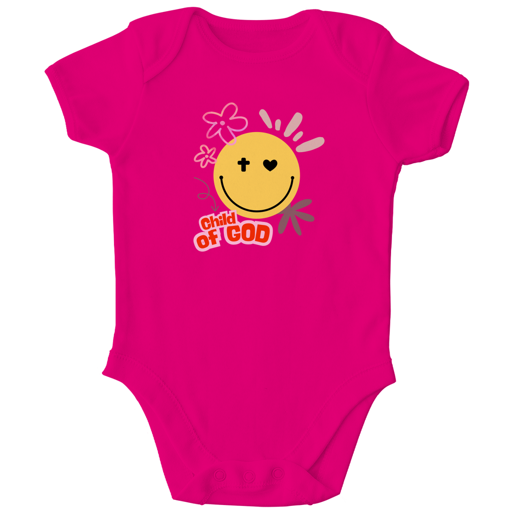Kinder Bio Body „Child of God“ – Christlicher Baby Body aus Bio-Baumwolle | by-grace.store