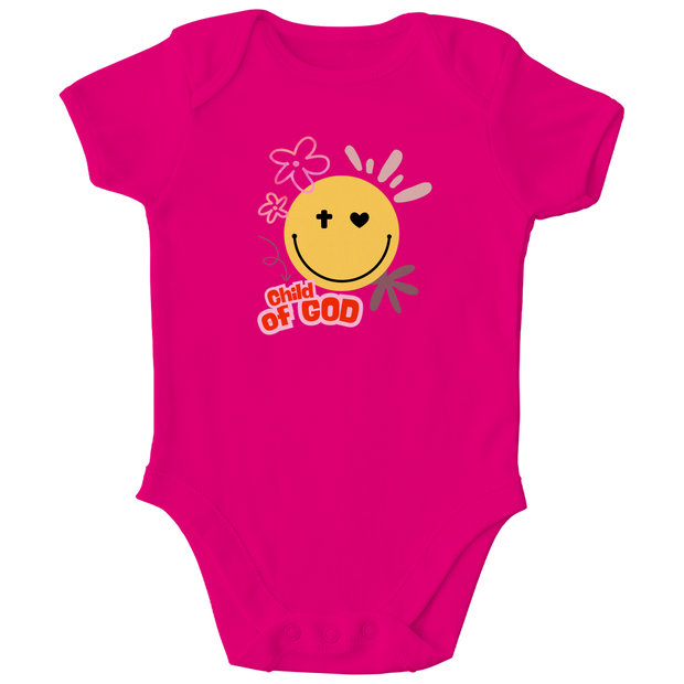 Kinder Bio Body „Child of God“ – Christlicher Baby Body aus Bio-Baumwolle | by-grace.store