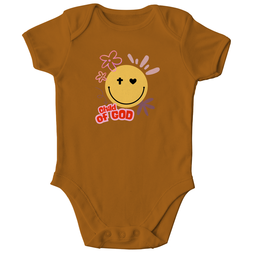 Kinder Bio Body „Child of God“ – Christlicher Baby Body aus Bio-Baumwolle | by-grace.store