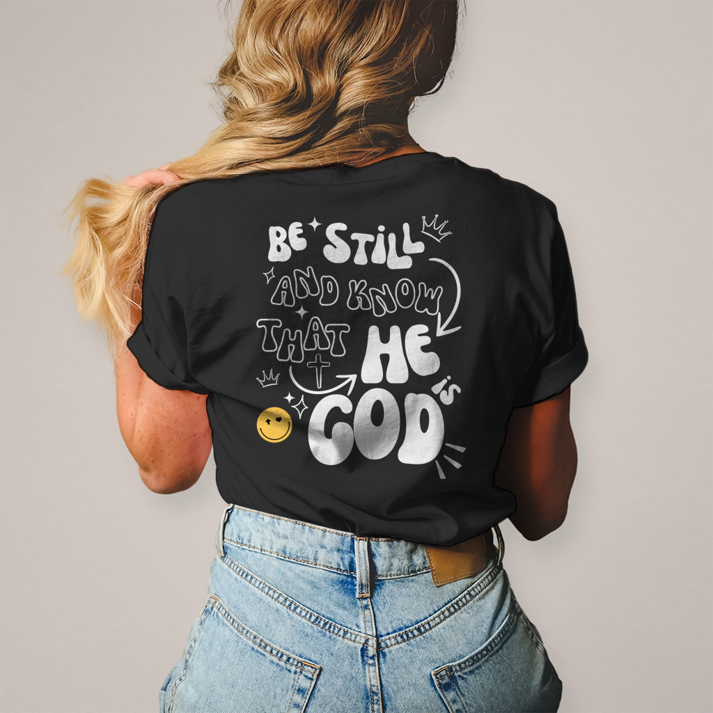Damen T-Shirt „He is God“ – Christliches Statement Shirt | Glaube & Jesus