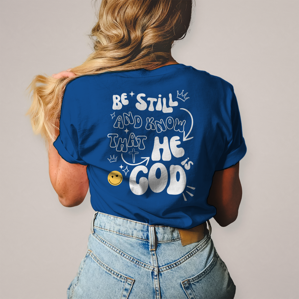 Damen T-Shirt „He is God“ – Christliches Statement Shirt | Glaube & Jesus