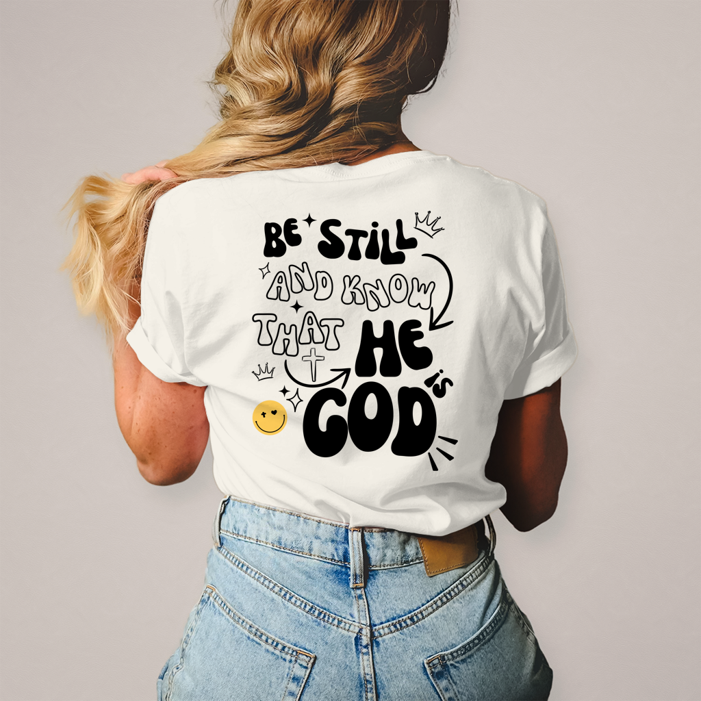 Damen T-Shirt „He is God“ – Christliches Statement Shirt | Glaube & Jesus