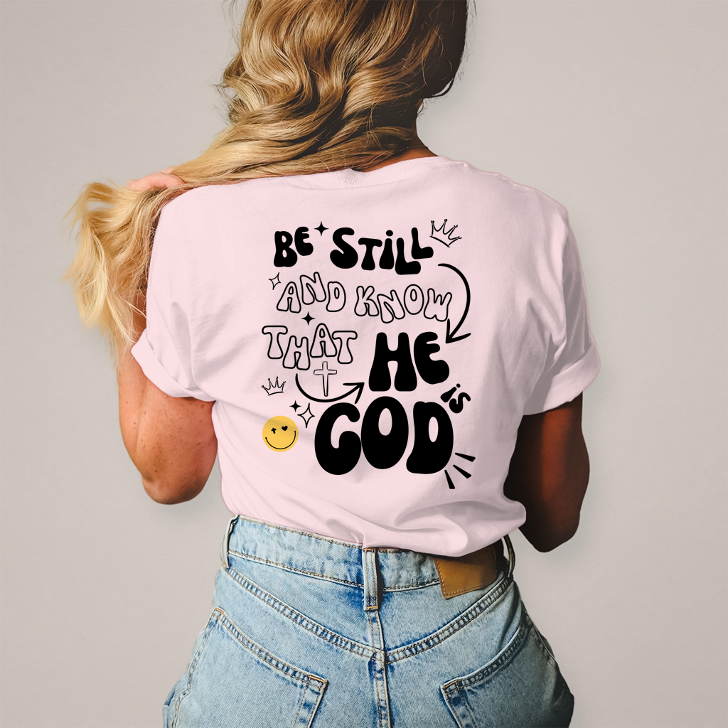 Damen T-Shirt „He is God“ – Christliches Statement Shirt | Glaube & Jesus