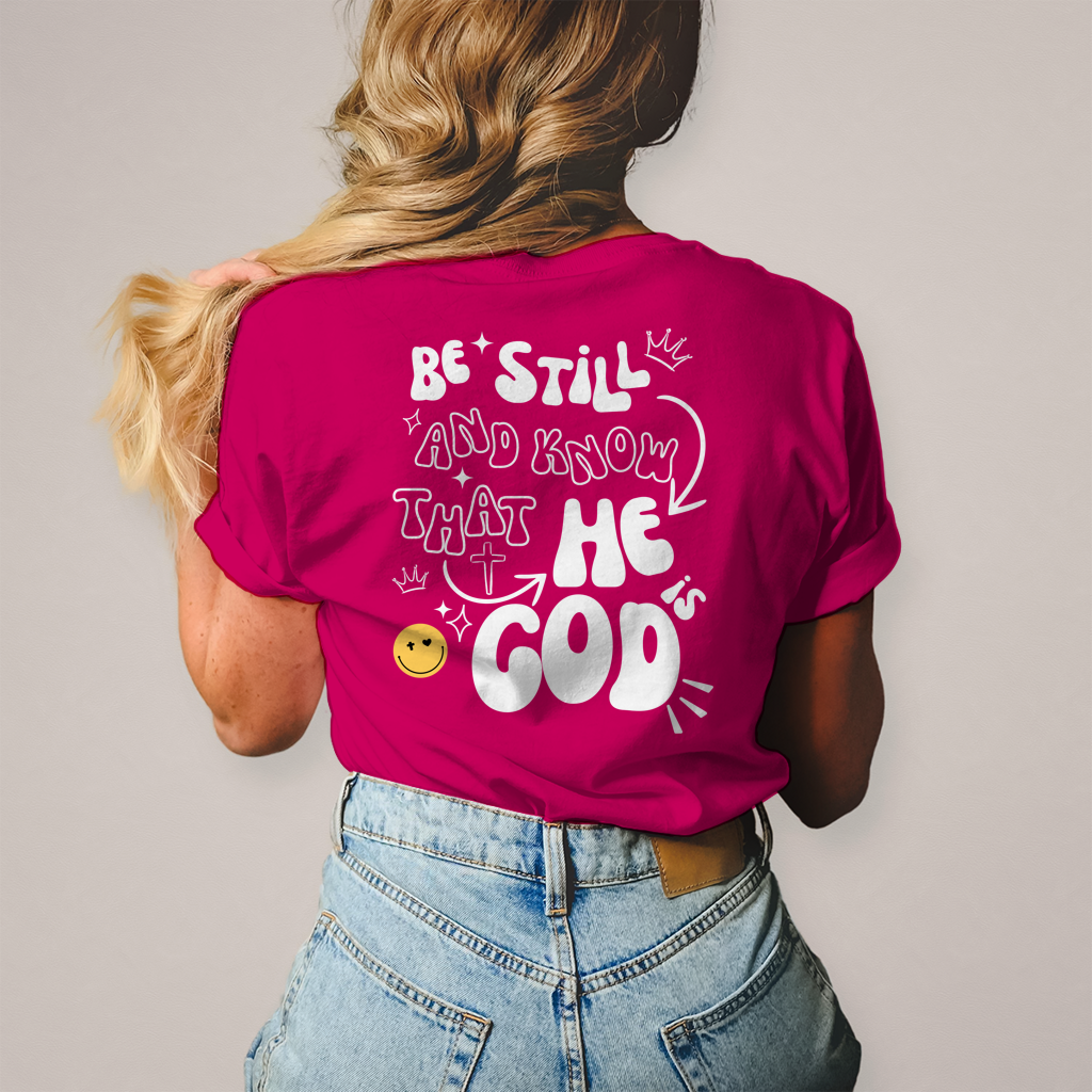 Damen T-Shirt „He is God“ – Christliches Statement Shirt | Glaube & Jesus