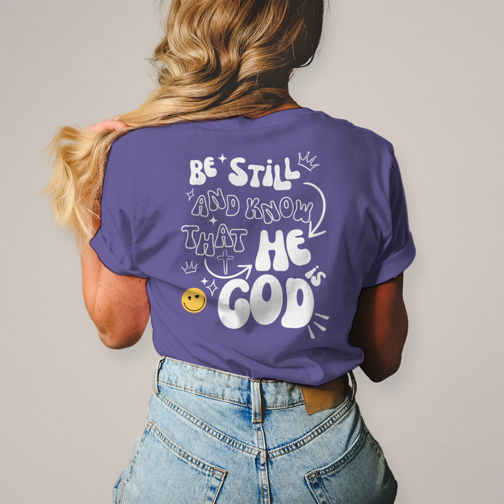 Damen T-Shirt „He is God“ – Christliches Statement Shirt | Glaube & Jesus