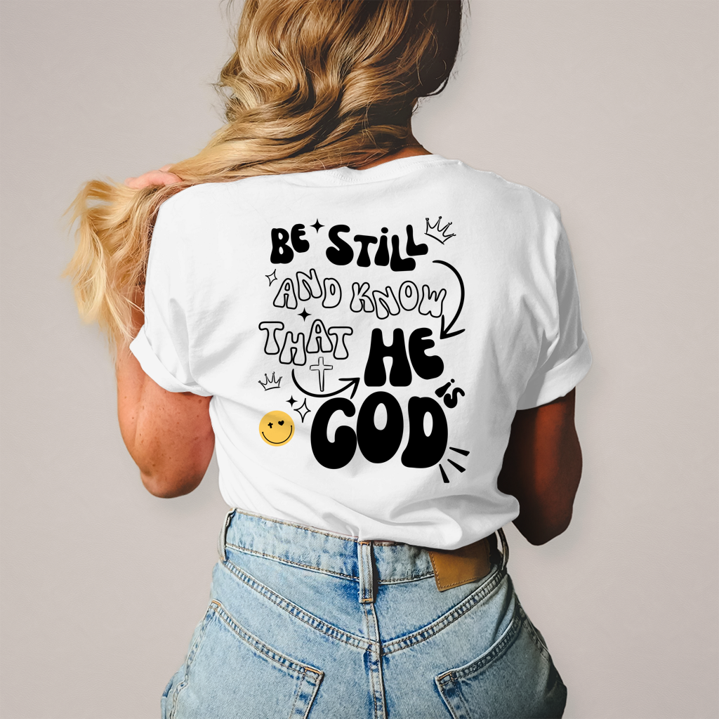 Damen T-Shirt „He is God“ – Christliches Statement Shirt | Glaube & Jesus