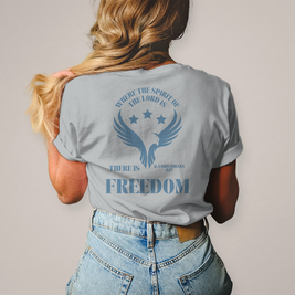Christliches Damen T-Shirt „Freedom“ – Faith Shirt mit Bibelbotschaft