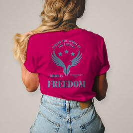 Christliches Damen T-Shirt „Freedom“ – Faith Shirt mit Bibelbotschaft