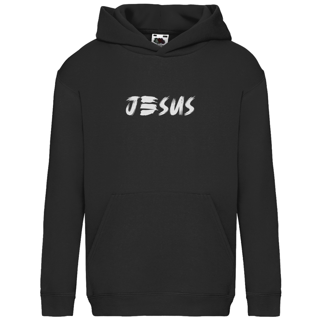 Kids Basic Hoodie „JESUS“ – by-grace.store