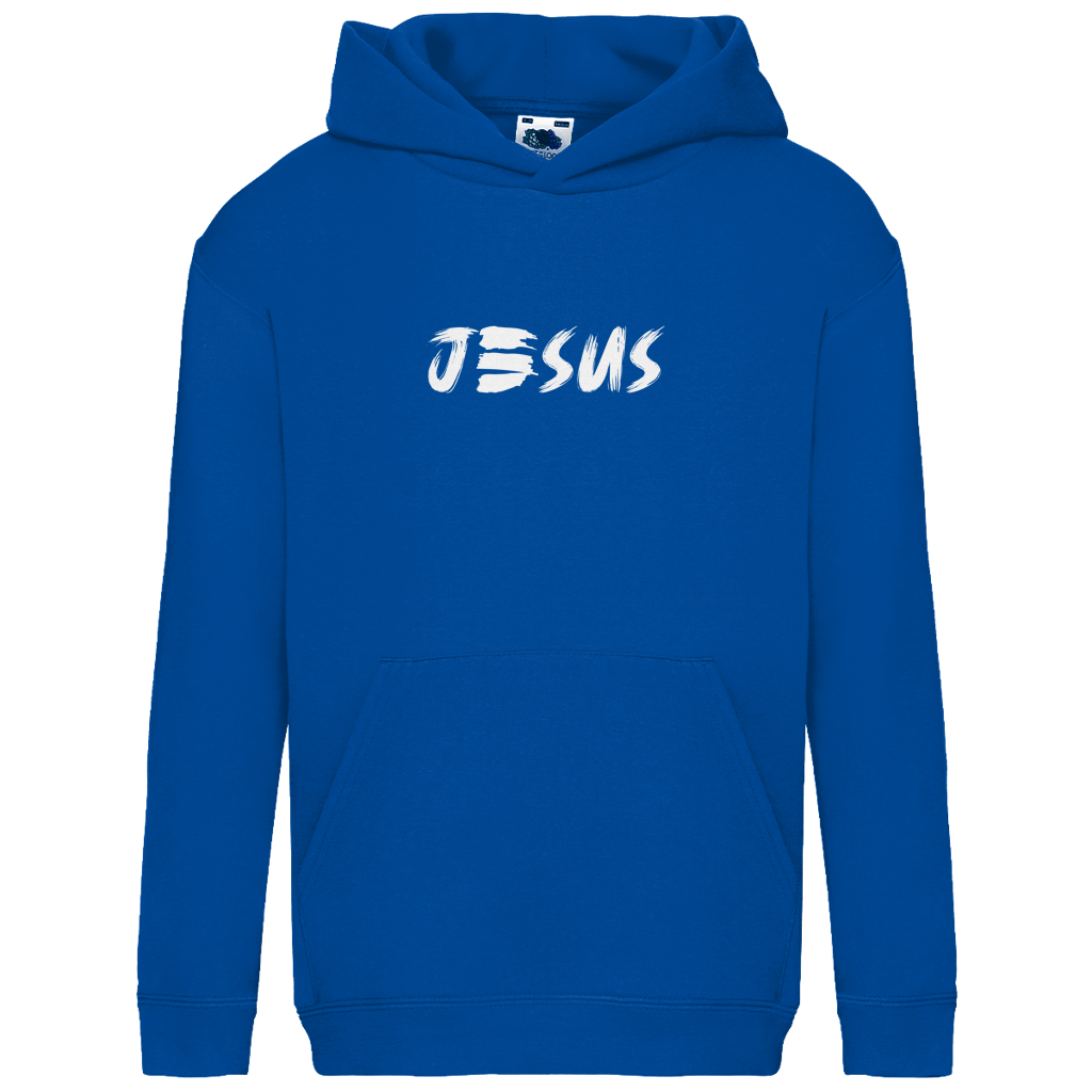Kids Basic Hoodie „JESUS“ – by-grace.store