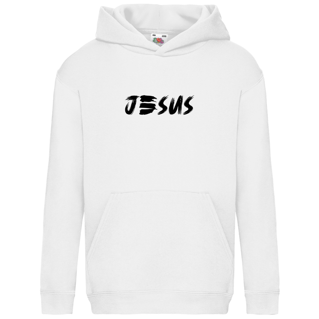 Kids Basic Hoodie „JESUS“ – by-grace.store