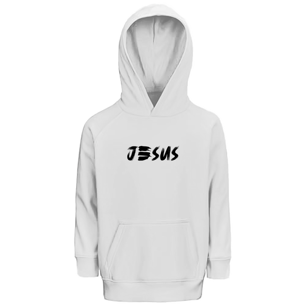Kinder Premium Bio Hoodie „JESUS“ – by-grace.store