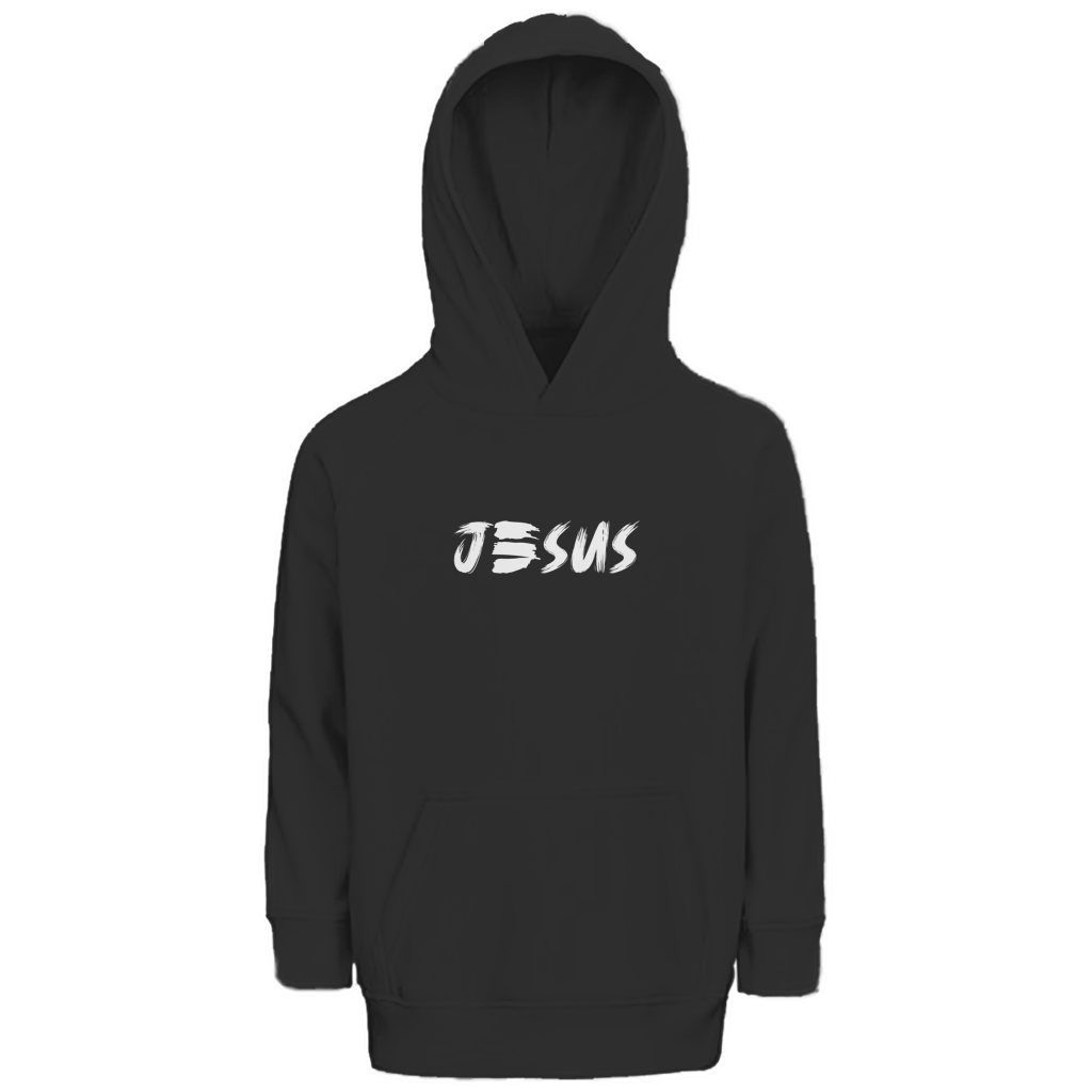 Kinder Premium Bio Hoodie „JESUS“ – by-grace.store