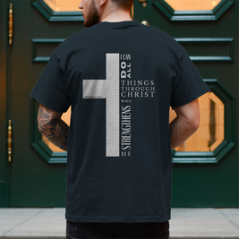 Herren T-Shirt „I can do all“ | Christliches Shirt – by-grace.store