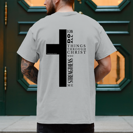 Herren T-Shirt „I can do all“ | Christliches Shirt – by-grace.store