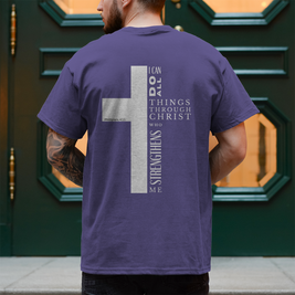 Herren T-Shirt „I can do all“ | Christliches Shirt – by-grace.store