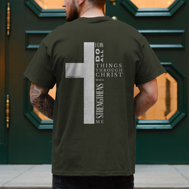 Herren T-Shirt „I can do all“ | Christliches Shirt – by-grace.store