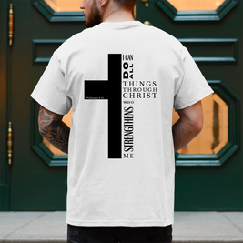 Herren T-Shirt „I can do all“ | Christliches Shirt – by-grace.store