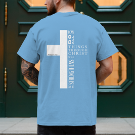 Herren T-Shirt „I can do all“ | Christliches Shirt – by-grace.store